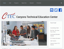 Tablet Screenshot of ctec.canyonsdistrict.org