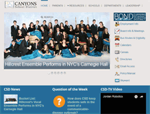 Tablet Screenshot of canyonsdistrict.org